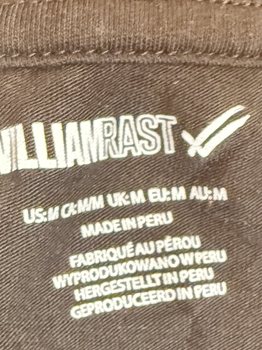 William Rast Black Henley Shirt Mens Medium Short Sleeve Button Casual Tee - Picture 5 of 5